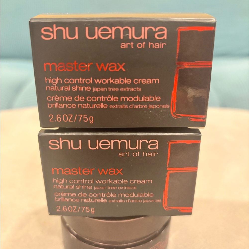 Three full Shu Uemura Hair Master Wax Black Jars - Picture 8 of 9